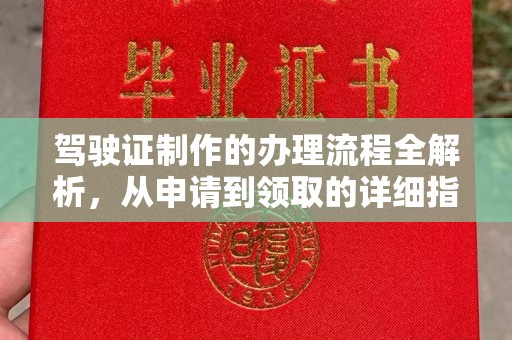 巴青驾驶证制作的办理流程全解析，从申请到领取的详细指南